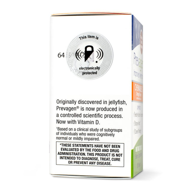 Prevagen Improves Memory - RS 10Mg, 30 Chewables Orange with Apoaequorin & Vitamin D Brain Supplement for Brain Health