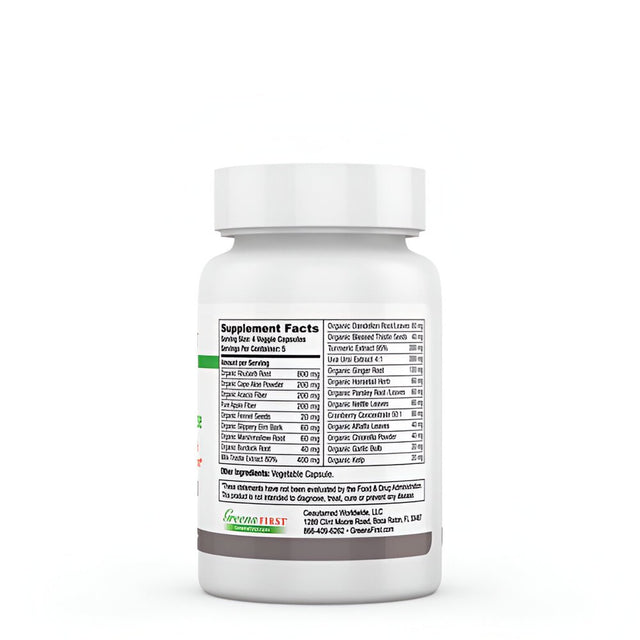 Greens First Full Body AM/PM Cleanse Made with Organic Ingredients, 5-Day Cleanse, 20 Veggie Capsules