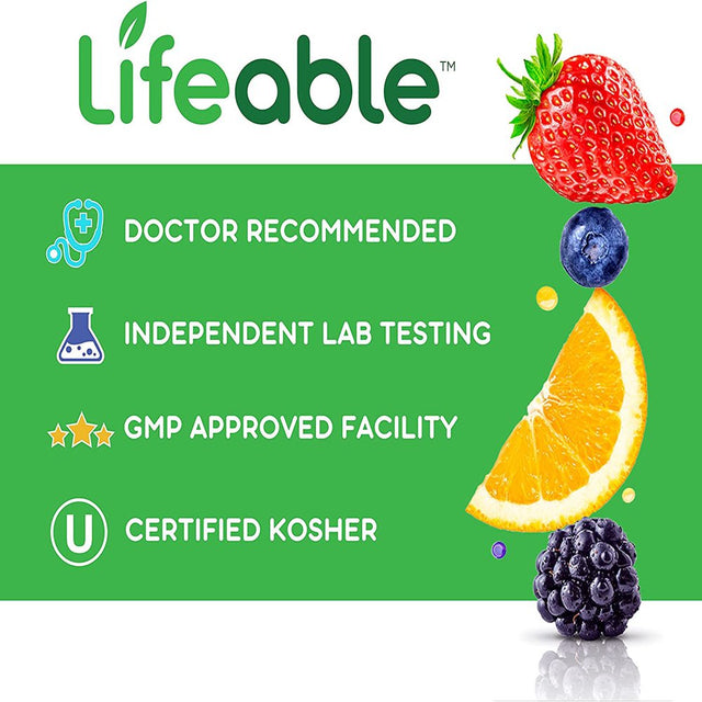 Lifeable Glucose Supplement Vitamin Gummies - 4G - 90 Gummies
