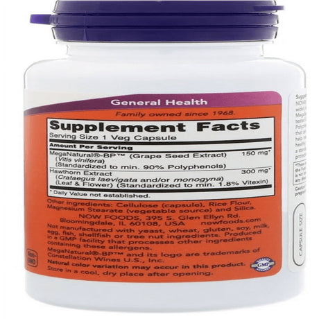 Now Foods, Blood Pressure Health, 90 Veg Capsules - 2 PACKS
