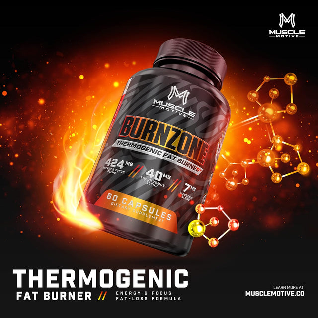 Thermogenic Fat Burner - Weight Loss & Appetite Suppressant for Men and Women with Yohimbe, Green Tea Extract, Garcinia Cambogia - Energy Boost and Metabolism Enhancer - 60 Natural Diet Capsules