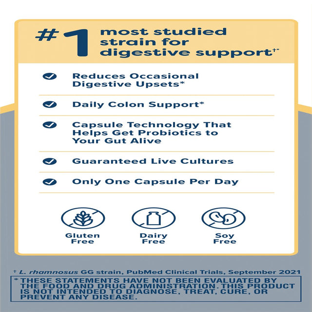 Renew Life Adult 50+ Probiotic Supplement, 25 Billion CFU, 30 Capsules