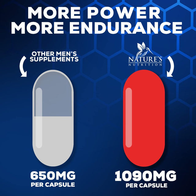 Natural Male Booster for Men - Male Enhancing Supplement - Natural Performance Booster for Energy, Endurance, Size, Stamina, Strength & Muscle Recovery Support with L-Arginine, Tongkat Ali - 120 Pills