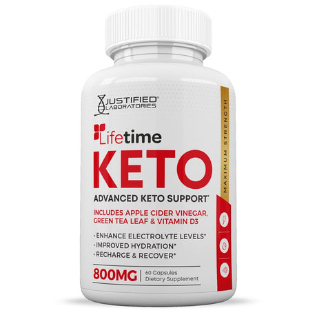 Lifetime ACV Pills 1275Mg Stronger than Gummies Advanced Keto Support 60 Capsules