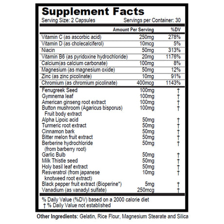(10 Pack) Gluco Tru Max Advanced Formula 1295MG 600 Capsules