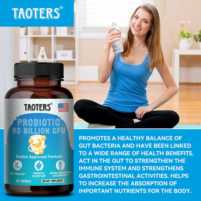 TAOTERS Daily Probiotic Supplement Capsules - Digestion, Immunity, Gut Health