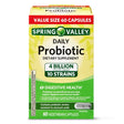 Spring Valley Daily Probiotic Vegetarian Capsules, 60 Count