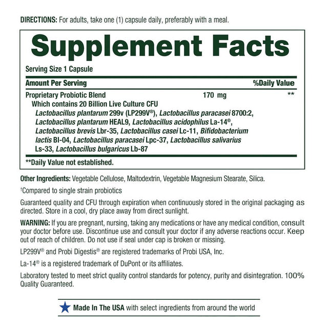 Nature'S Bounty Ultra Strength Probiotic 10, 70 Capsules