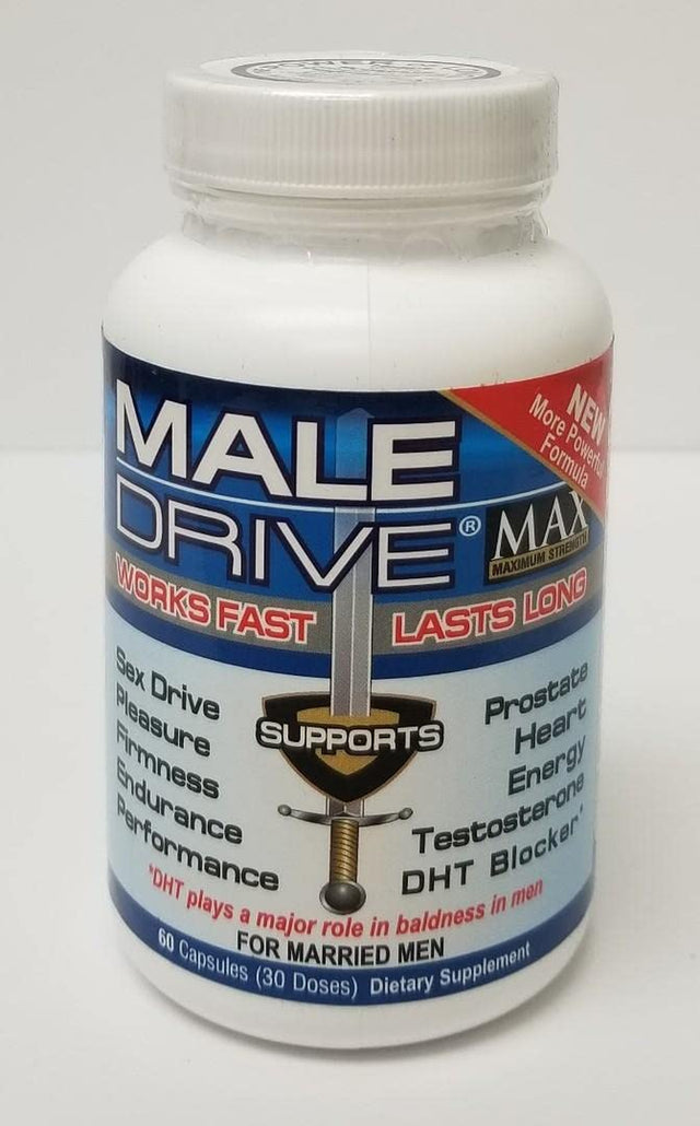 Male Drive: Male Enhancement Formula - Natural Supplement Supports Sexual Readiness and Performance, 60 Supplements, 1 Bottle (10-20 Day Supply)
