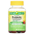 Spring Valley Inulin Probiotic Supplement Vegetarian Gummies, Assorted Fruit, 60 Count
