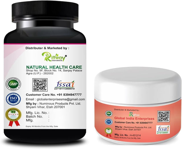 Riffway Big Beauty Pills & Cream Combo for Good Shape Muscle Firming & Tightening