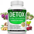 Liver Cleanse Detox Colon & Repair Formula +22 Herbs Support 5 Days Fast-Acting - 60 Capsules