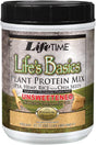 LIFETIME Lifes Basics Plant Based Protein Powder | Unsweetened Natural Vanilla, Vegan | No Gluten, Sweeteners, Flavors, or Preservatives | 1.1Lb