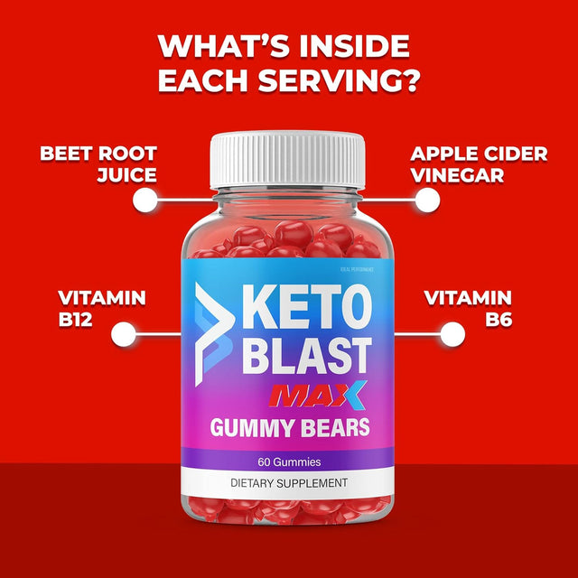 IDEAL PERFORMANCE (3 Pack) Ketosis Blast Gummies 800Mg Ketosis Blast Gummy Bears Weight Blaster Loss Watcher (180 Gummies)
