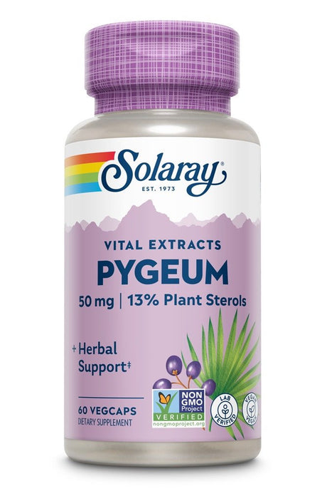Solaray Pygeum Africanum Bark Extract -- 50 Mg - 60 Vegcaps