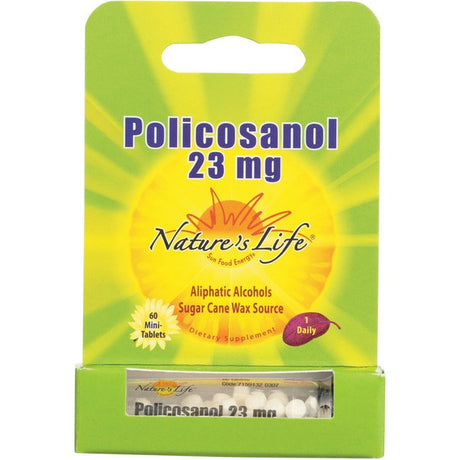 Nature'S Life Policosanol 23Mg | Support for Cardiovascular Health, Blood Circulation & Healthy Heart Function | 60 Tabs