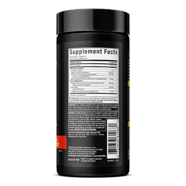 Muscletech Alpha Test Thermogenic Testosterone Booster, Performance Supplement, 90 Ct