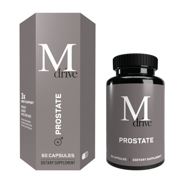 Mdrive Prostate Health Supplement for Men, Promotes Urinary Tract Health, Maintains Normal Bathroom Frequency and Supports Normal Bladder Emptying, 60 Capsules