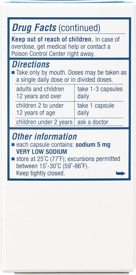 Colace Regular Strength Stool Softener 100 Mg Capsules 60 Count Docusate Sodium Stool Softener for Gentle Dependable Relief