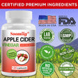 Soomiig Apple Cider Vinegar Capsules - 100% Organic Apple Cider Vinegar Pills - Natural Digestion, Immune Boosting Support and Cleansing Supplement with Probiotics