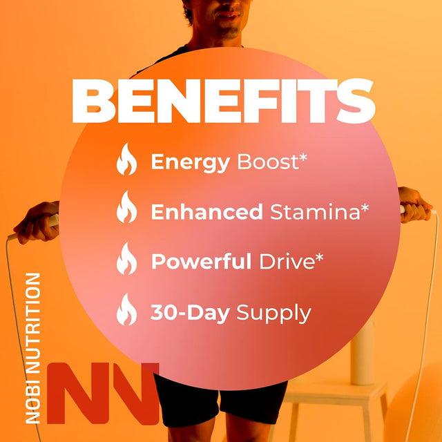 Nobi Nutrition Extra Strength Testosterone Booster for Men -Premium Test Booster Supplement for Energy, Performance, Stamina & Recovery - Male Enhancement Pills 90 Ct