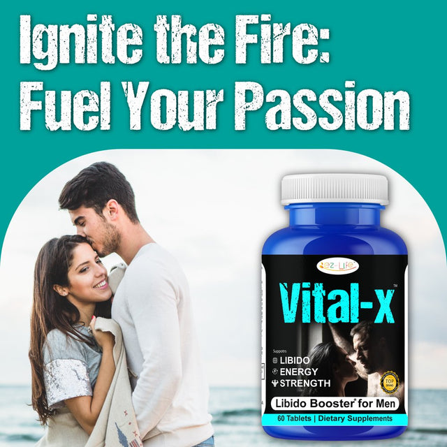 Male Testosterone Booster, Enhance Energy, Muscle Growth Vitality, Optimize Performance and Confidence 60 Tablets