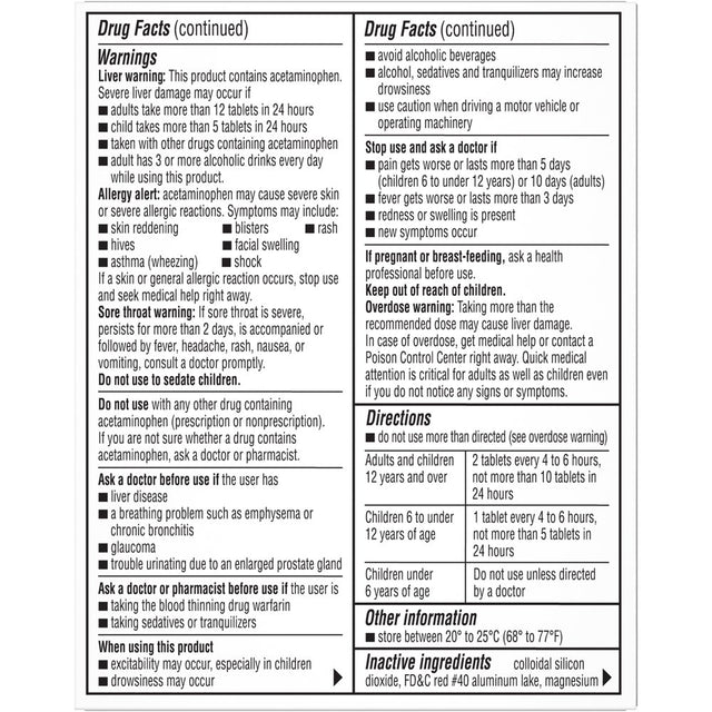Coricidin HBP, Cold & Flu Relief Tablets, High Blood Pressure, 10 Count