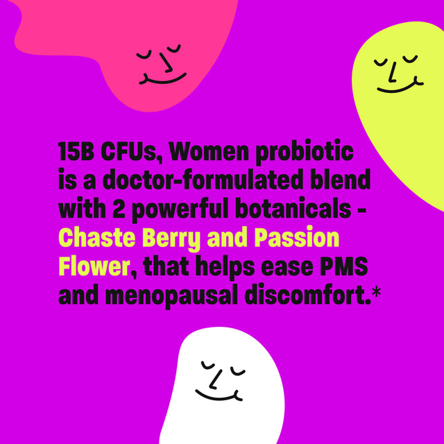 Jetson Vaginal Health, Mood and Hormonal Support Women Probiotic Supplement, 15 Billion CFU, 62 Ct.