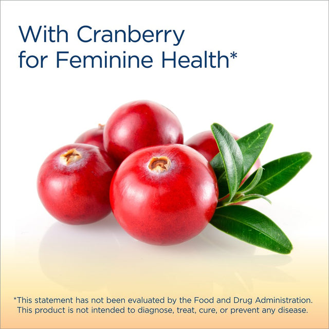 Renew Life Women'S Care Cherry Prebiotic and Probiotic Supplement Gummies, Vegan, 2 Billion CFU, 48 Gummies