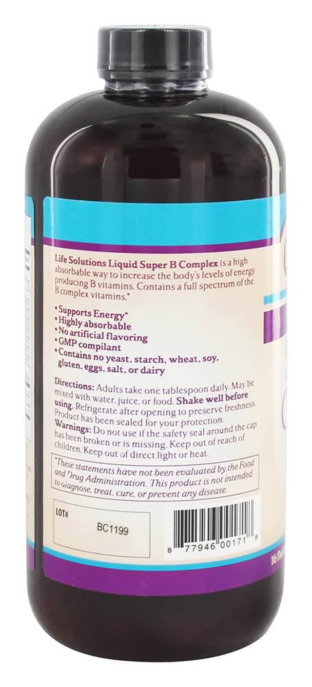 Life Solutions - Liquid Super B Complex - 16 Fl. Oz.