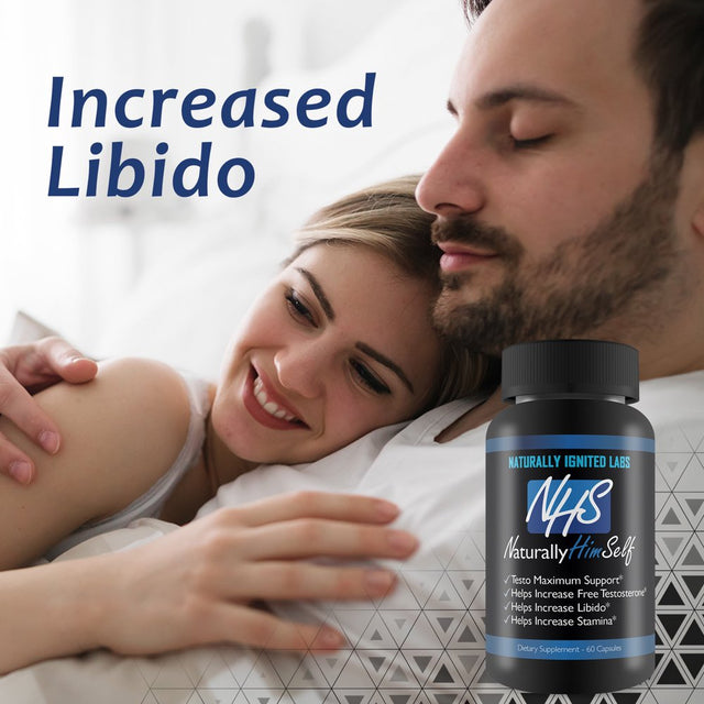 Naturally Him Self - Tribulus T Maximum Support - Tribulus Terrestris for Men - Power - Natural - Stamina - Libido Enhancer for Men - by Naturally Ignited Labs - 30 Servings