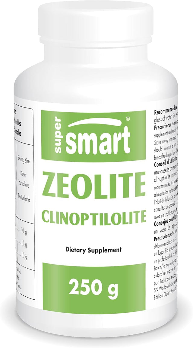 Supersmart - Zeolite Clinoptilolite - Micronized Less than 50 Μm - Mineral Immune System Booster | Non-Gmo & Made in USA - Gluten Free - 250 G