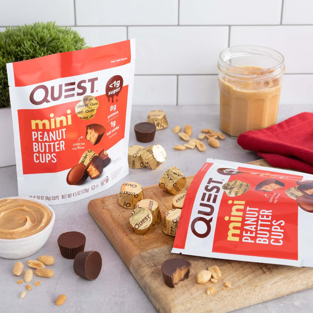 Quest Mini Peanut Butter Cups, Low Carb, High Protein, 16 Ct