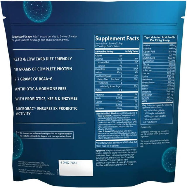 MRM - Natural Whey - Premium Whey Protein Vanilla 5 Lbs