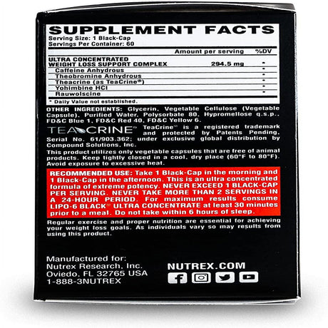 Nutrex Research Lipo-6 Black Ultra Concentrate 60 Count (Pack of 2)