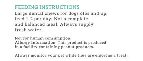Health Extension Probiotic Dental Bones Dog Treats, Large, 6 Oz. (3 Count)