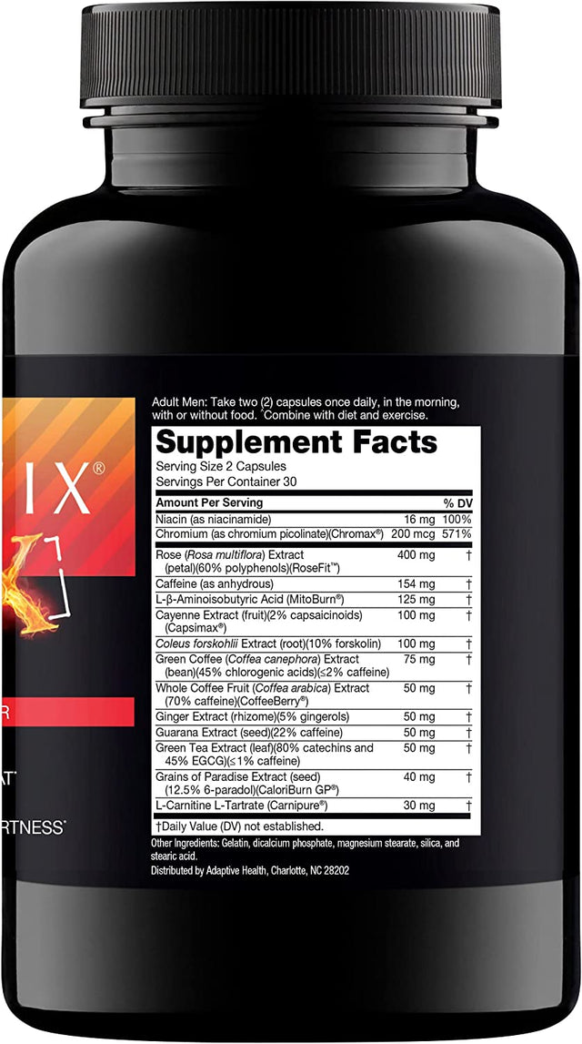 Nugenix Thermo-X: Thermogenic Fat Burner Supplement for Men, Extreme Metabolic Accelerator, 60 Count
