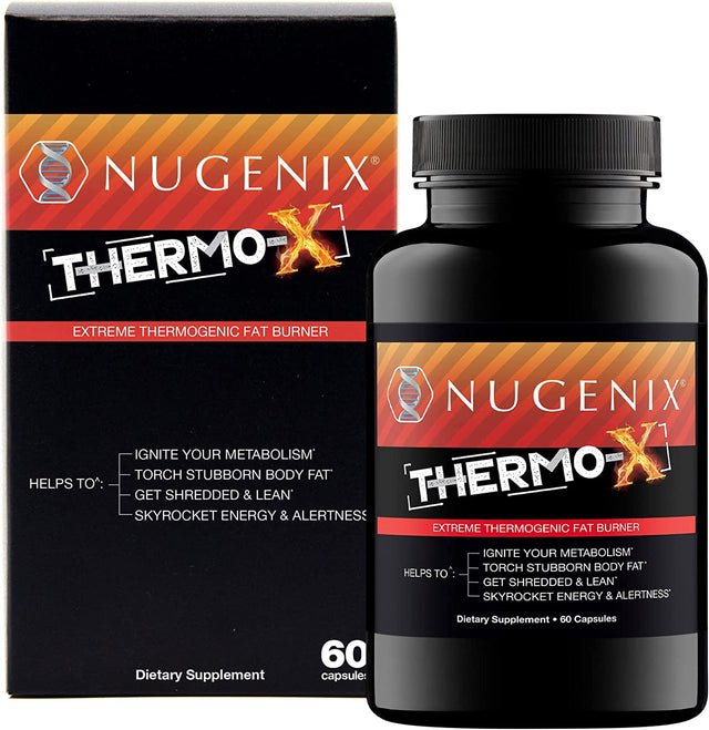 Nugenix Thermo-X: Thermogenic Fat Burner Supplement for Men, Extreme Metabolic Accelerator, 60 Count
