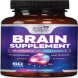 Brain Supplement for Memory & Focus - Nootropics for Concentration & Energy - 60 Capsules