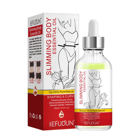 Body Sculpting and Body Essential Oil Strengthening Vest Line, Belly, Light Body and Fat-Removing Massage 30ML