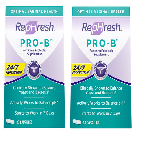 Rephresh Pro-B Probiotic Supplement for Women, 30 Oral Capsules Pack of 2