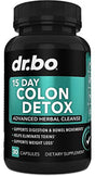 Colon Cleanser Detox for Weight Loss - 15 Day Intestinal Cleanse Pills & Probiotic - Fast Acting Natural Laxative for Constipation Relief - Bowel Movement Supplements for Stomach Bloating, Gut Support