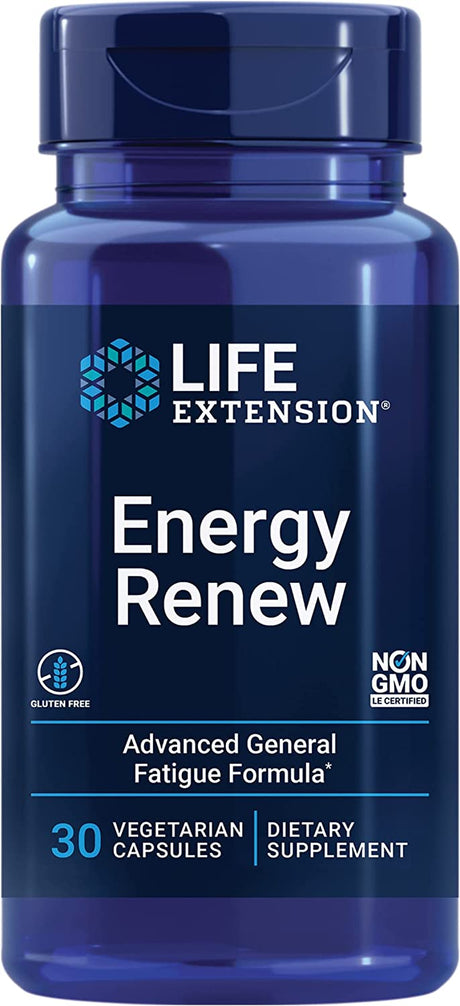 Life Extension Energy Renew 200Mg - French Oak Wood Extract Supplement for Healthy Energy Production and Immune Support - Non-Gmo, Gluten Free, Vegetarian - 30 Capsules