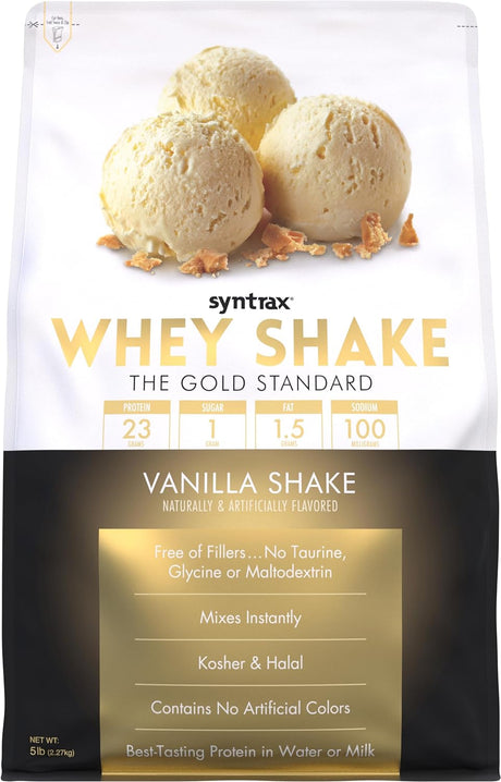 Whey Shake, Vanilla Shake, 5 Pounds