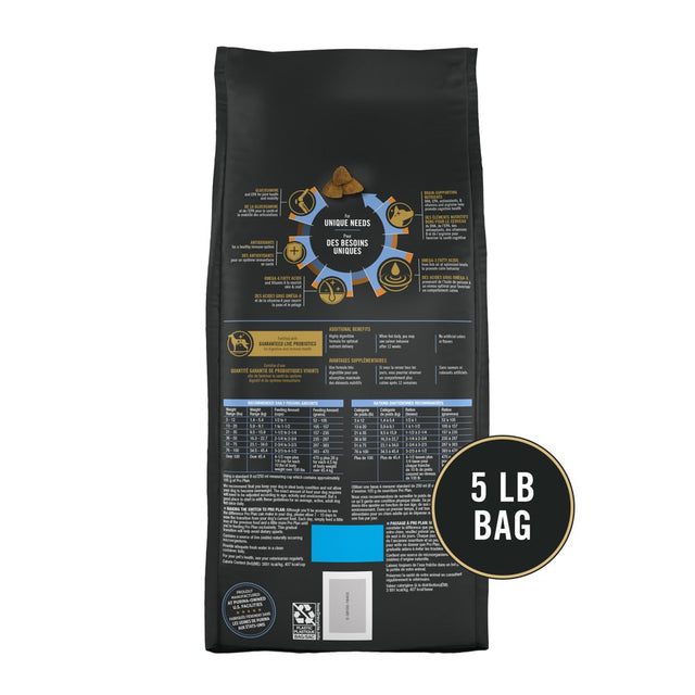 Purina Pro Plan High Protein Adult Dry Dog Food Calm & Balanced, Chicken & Rice, 5 Lb Bag