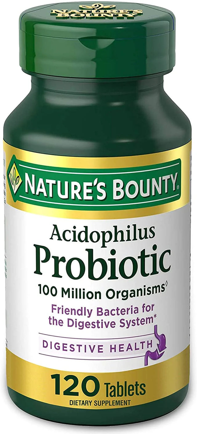 Nature'S Bounty Acidophilus Probiotic Tablets, 120 Tablet