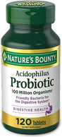 Nature'S Bounty Acidophilus Probiotic Tablets, 120 Tablet