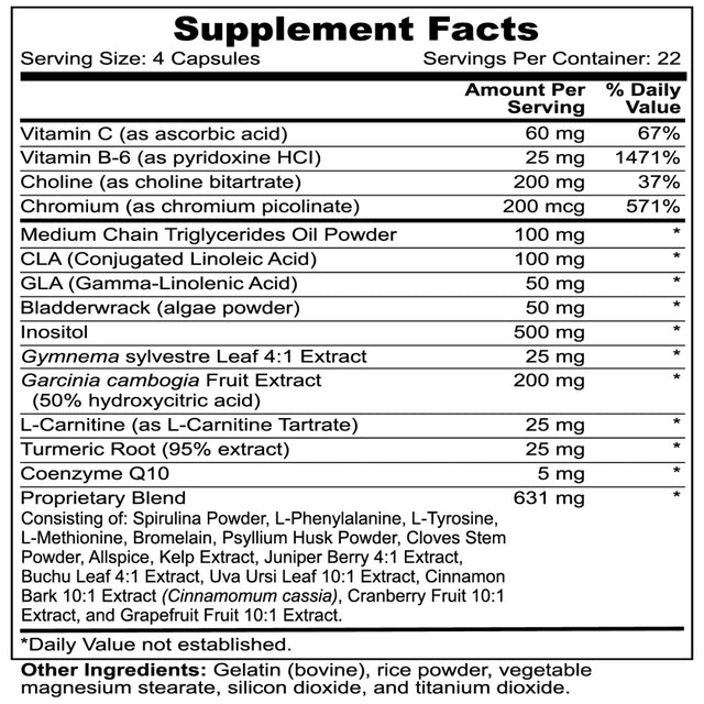 Ugenipro® Super Fat Burner with MCT 90 Capsules | Supports Weight Loss | Improves Liver Health | Suppresses Appetite