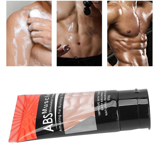 Men'S Abdominal Cream 50G, Abdominal Muscle Cream, Fat Burning Slimming, Abs Cream
