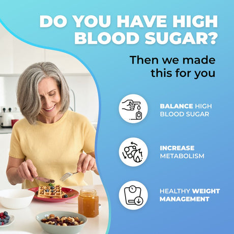 Blood Sugar Formula; Glucose Balance Supplement, Blood Sugar Support with Magnesium, and Berberine for Men & Women, Increase Energy & Focus by Purehealth Research